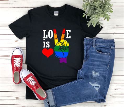 Camisa Lgbt Camisa Lgbtq Camisa De Amor De Amor Amor De Paz Lgbt