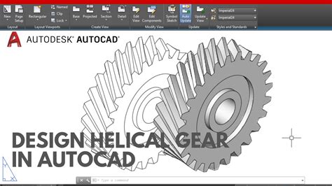 Helical Gear Drawing