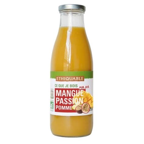 Ethiquable Jus Pur Jus Mangue Passion Pomme Bio Ethiquable