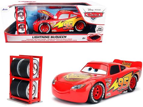 Lightning McQueen #95 Red with Extra Wheels Disney & Pixar "Cars" Movie ...