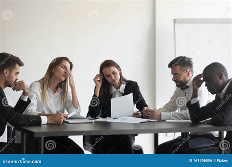 Frustrated Multiracial Business Team People Upset With Corporate