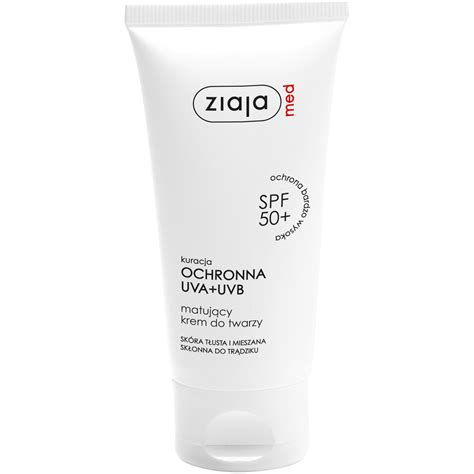 Ziaja Med krem matujący SPF50 do twarzy 50 ml hebe pl