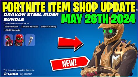 New Drakon Steel Rider Bundle Fortnite Item Shop May Th