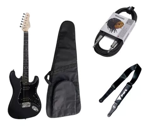 Kit Guitarra Giannini G 102 Capa C106l Viasom Acessórios