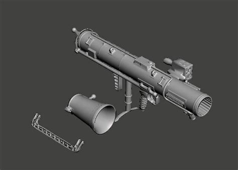 Stl File Carl Gustaf M4 Rocket Launcher For Action Figures 3d Print