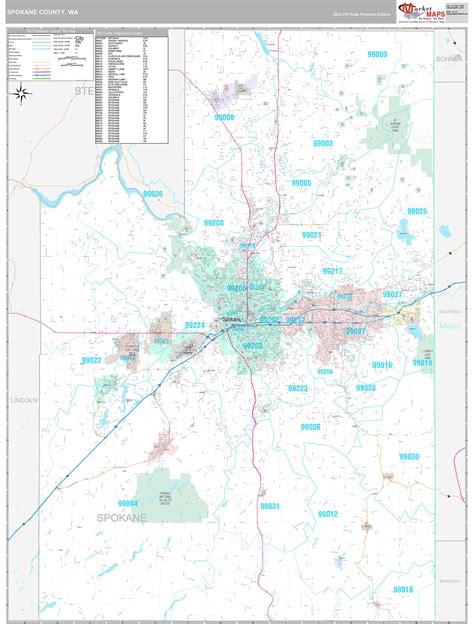 Spokane County Map