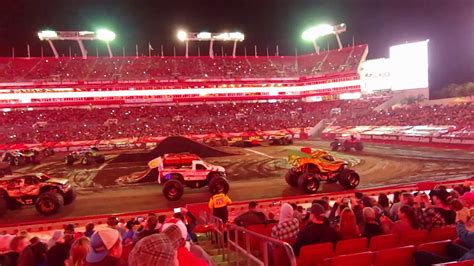 Monster Jam Stadium Series Red Tampa Fl 2120 Show 2 Youtube