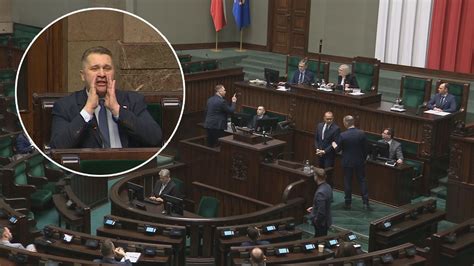 Awantura w Sejmie Przemysław Czarnek zaczął przemawiać bez pozwolenia