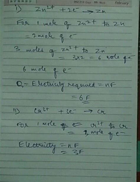 4 13 How Many Moles Of Electrons Are Required The Reduction Of I 3