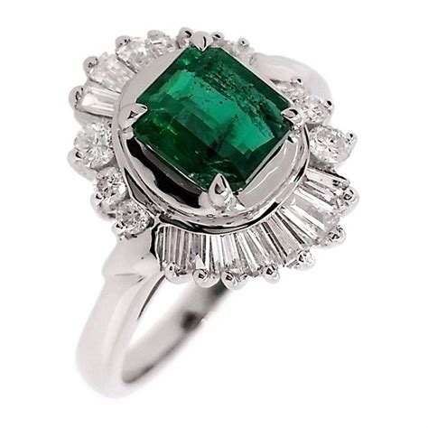 Ctw Ct Natural Vivid Green Emerald And Ct Diamonds Igi