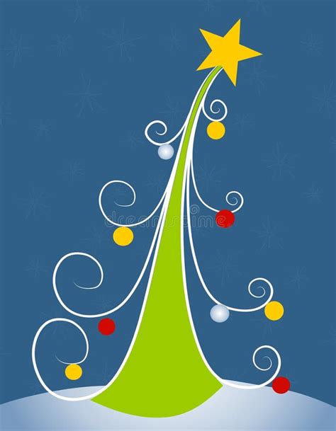 Abstract Christmas Tree Clip Art 2 Stock Illustration - Illustration of ...