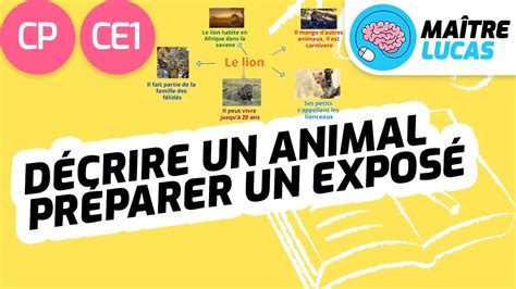 Décrire un animal Préparer un exposé CP CE1 Cycle 2 Français