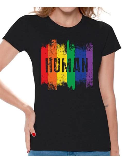 Awkward Styles Human Ladies T Shirt Human Shirt For Women Gay Shirt For