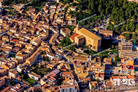 Aerial View Esgl Sia De Santa Maria D Andratx Overview Roofs Of