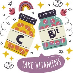 vitamins stickers  healthcare  medical stickers