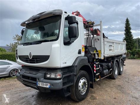 Camion Renault Bi Benne Cif Kerax Dxi X Gazoil Euro Grue