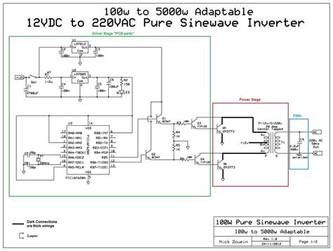 Schematic Inverter Pure Sine Wave