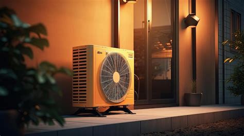 Premium Ai Image A Heating And Cooling Air Conditioner Next To An