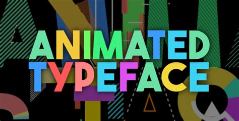 Colourful Animated Typeface By Negative H Videohive