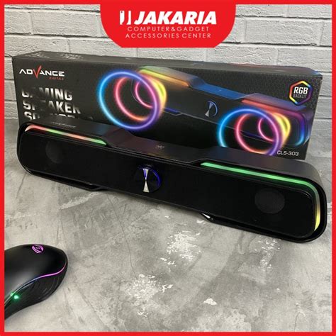 Jual Speaker PC Gaming RGB Advance Speaker Sound Bar PC Gaming USB CLS