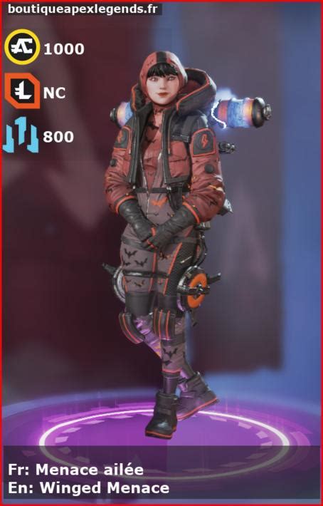 Skin Menace Ailée Wattson Boutique Apex Legends