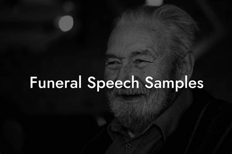 Funeral Speech Samples - Eulogy Assistant