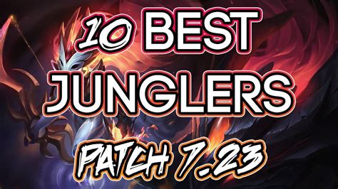 10 Best Junglers With The New Runes Patch 7 23 Pre Season 8 Youtube