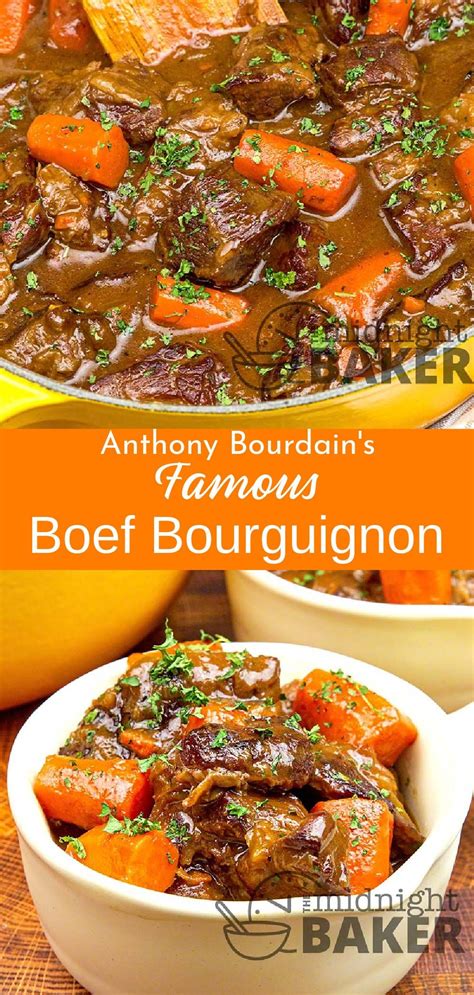 Anthony Bourdains Beef Bourguignon Beef Bourguignon Gourmet Beef