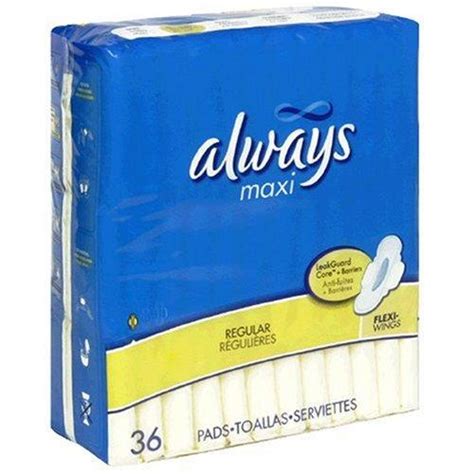 Always Maxi Pads Regular Protection With Flexi Wings Pack Ea