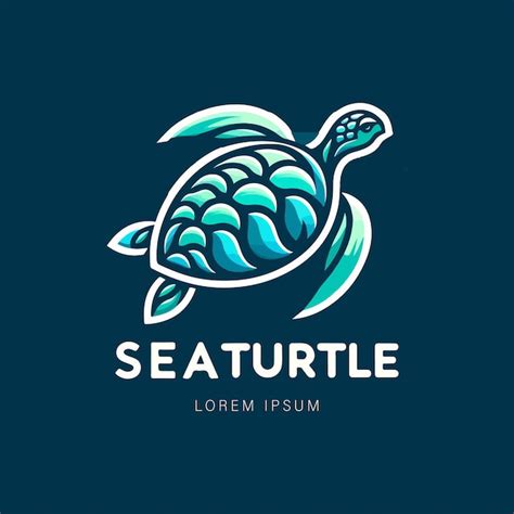 Premium Vector | Vector logo of a sea turtle