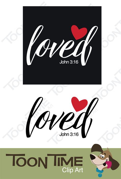 John 3:16 “Loved” – Premium Clip Art (SVG, EPS, DXF, PDF, PNG, JPG ...