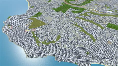 San Diego City California Usa 3d Model 199 3dm C4d Fbx Obj Stl