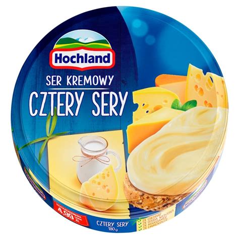 Hochland Ser kremowy w trójkącikach cztery sery 180 g Zakupy online z