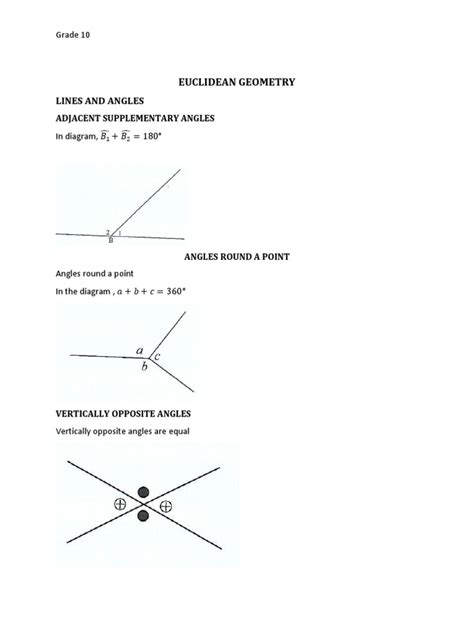 GR 10 - EUCLIDEAN GEOMETRY | PDF