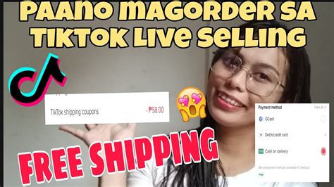 Paano Magorder Sa Tiktok Live Selling Mura At Free Shipping Glads