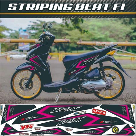 Variations Striping Stickers Variations Of Honda Beat Fi Motorcycle