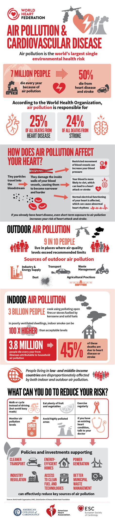 Air Pollution And Cvd Infographic Resources World Heart Federation