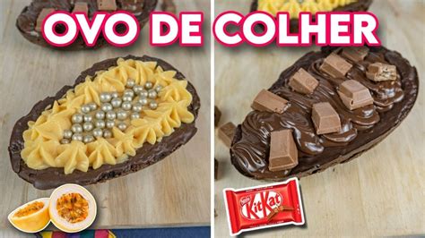 Recheios para Ovo de Colher 2 Sabores Deliciosos Kit Kat e Maracujá