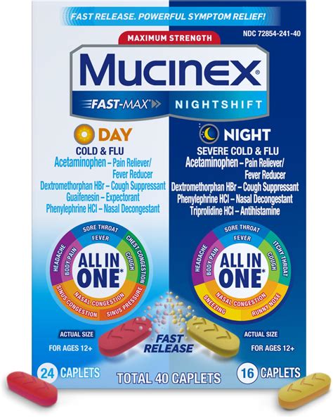 Amazon.com: Mucinex Fast-Max Day Cold and Flu & Nightshift Night Severe