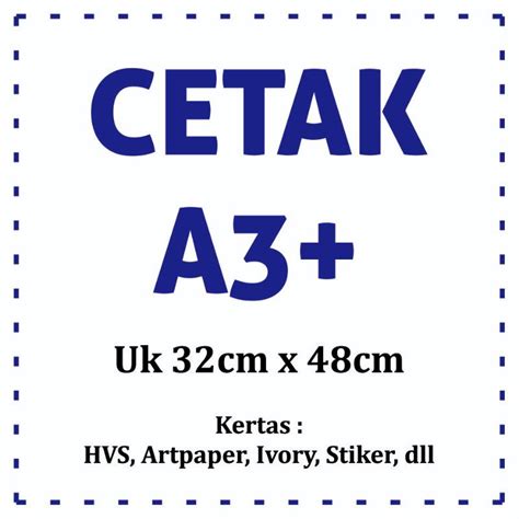 Jual Cetak Kertas A3 Shopee Indonesia