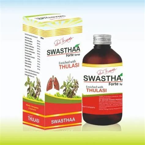 Liquid Tulsi Cough Syrup Packaging Type Bottle Packaging Size Ml