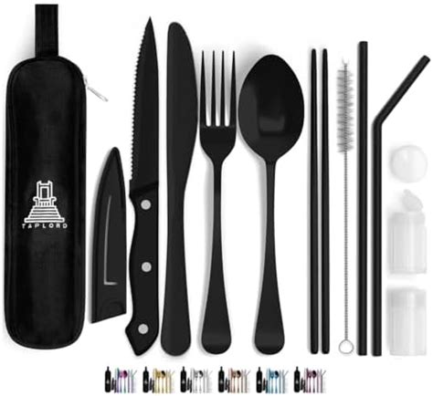 Amazon Portable Stainless Steel Flatware Set Travel Camping