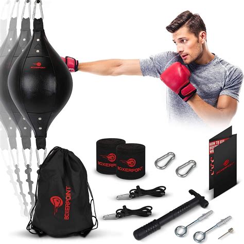 Boxerpoint Bolsa De Boxeo De Doble Extremo Para Adultos Material De