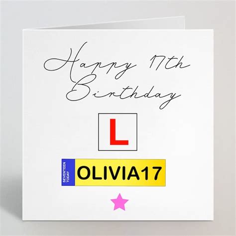 Th Birthday Driving Card Etsy