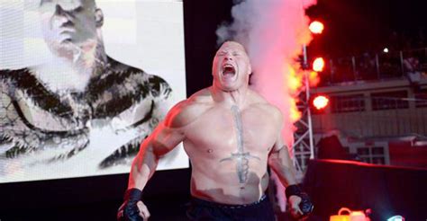 Report: Brock Lesnar allowed to walk out to WWE entrance music for UFC ...