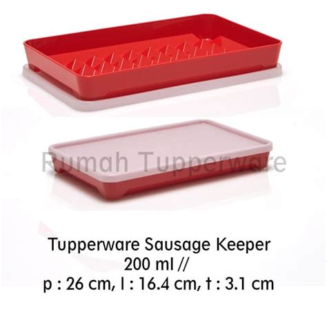 Jual Tupperware Sausage Keeper Tempat Penyimpanan Sosis Shopee