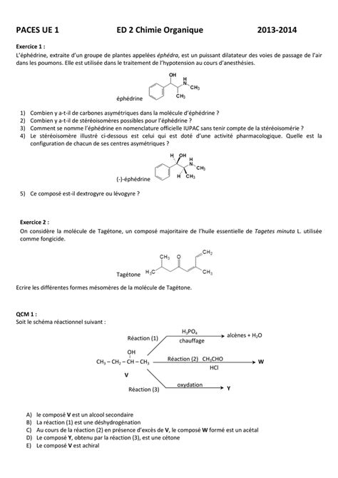 Cours De Chimie Organique Pcem1 Pdf