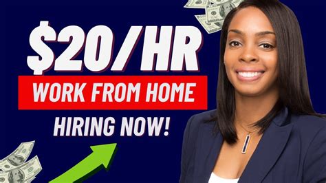 6 HIGH PAYING WORK AT HOME JOBS EARN 20 HR OR MORE ONLINE REMOTE