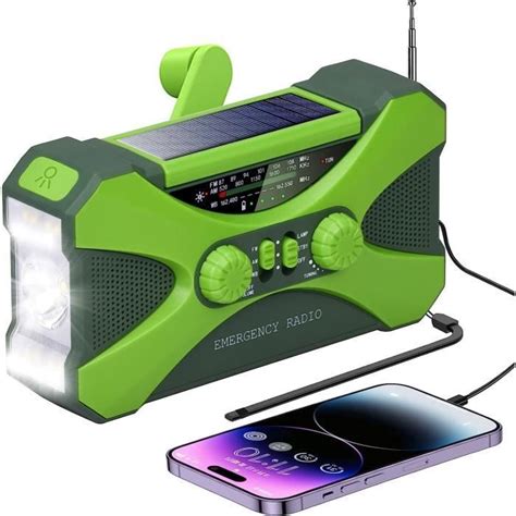 Radio Portable Rechargeable Fm Am Wb Radio D Urgence 10000 Mah Étanche