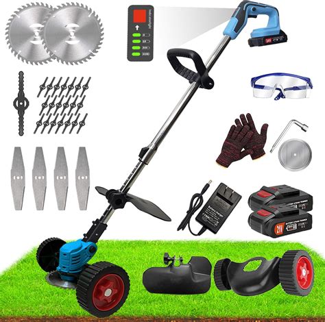 Electric Weed Wacker Cordless Battery Operated Powered No String Weed Eaters With